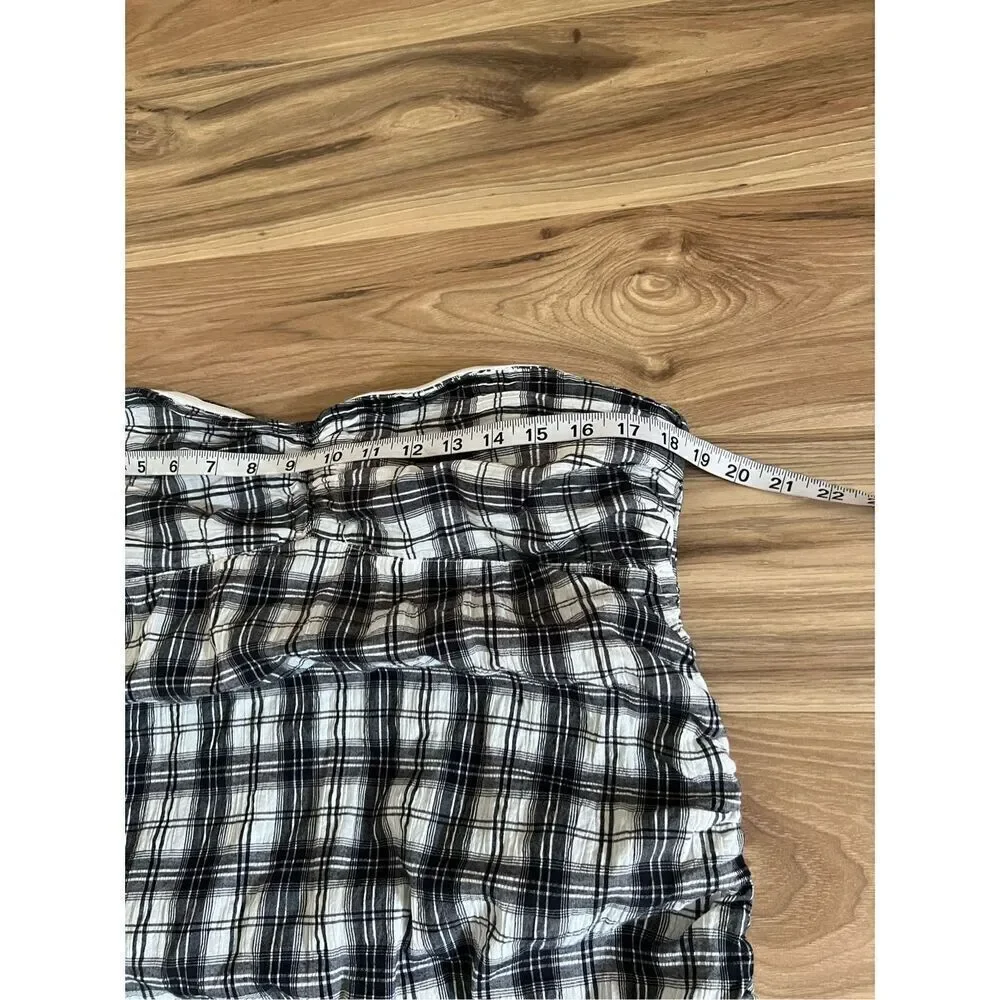 Free People NWOT Brandie Plaid Midi Dress size L